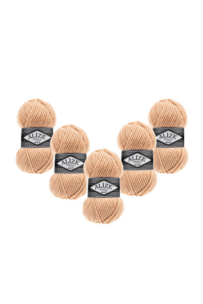 Alize Superlana Maxi 5-Pack – 502 - Thick Knitting Yarn for Winter Sweaters, Cardigans, and Scarves
