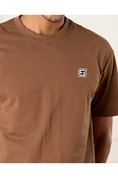 REDTAG Men Brown Printed T-Shirt