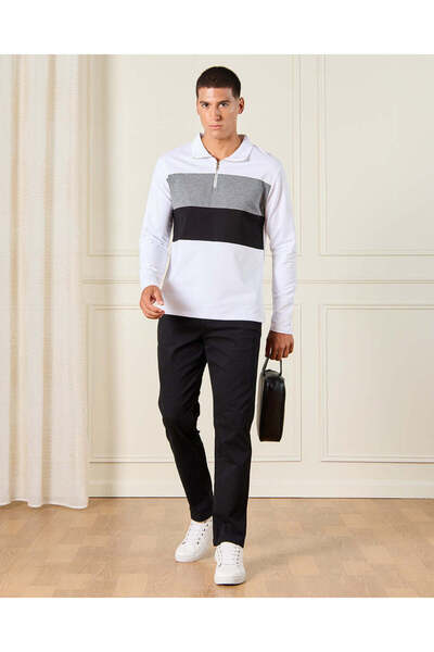 REDTAG Men Assorted Plain Long Sleeves T-Shirt