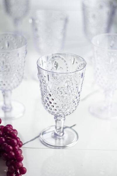 Mustran Acrylic Transparent Single Glass & Water Soft Drink Coffee Side Cup 450 ml (Not Glass)