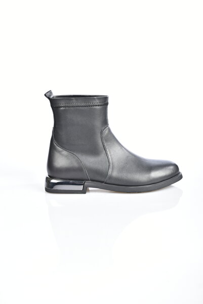 MEMORY Basic Series - Hakiki Deri – Streç - 2,5 Cm Tabanlı Deri Şık Bot MS210212