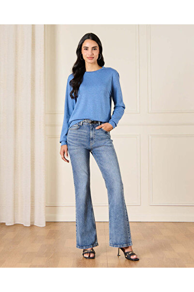 REDTAG Women Teal Basic T-Shirt