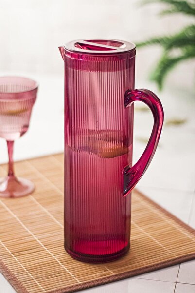 Mustran Arkilik Baroque 1.5 L Plum Pitcher (Fits Refrigerator Door Shelf)