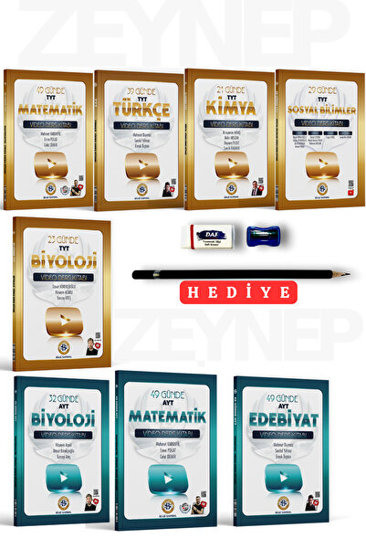 Bilgi Sarmal Yayınları TYT AYT Video Ders Kitabı Seti 8 Kitap Set (Sınav Seti...