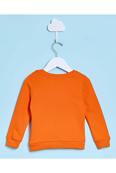 REDTAG Infant Boys Orange Long Sleeves T-Shirt