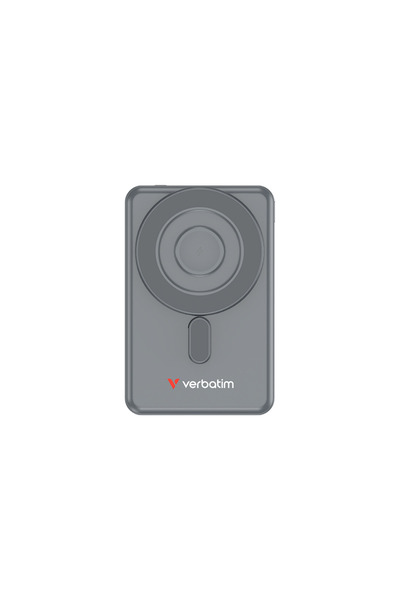 Verbatim Power Bank 5.000mAh C'n'G Magnetic GreyWireless charging, 2 USB-C Cables & Stand