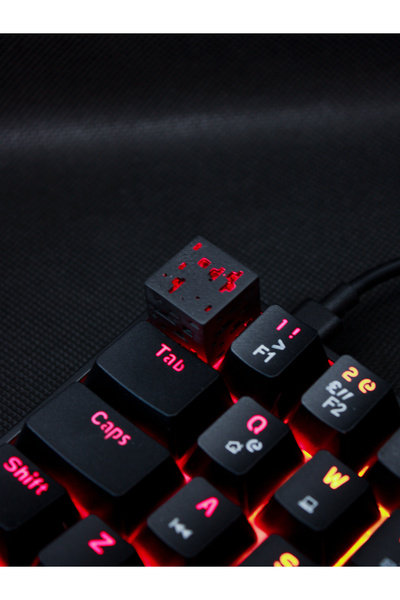 buffed Minecraft Mekanik Klavye Tuşu Siyah Artisan Keycaps Gamer Aksesuar