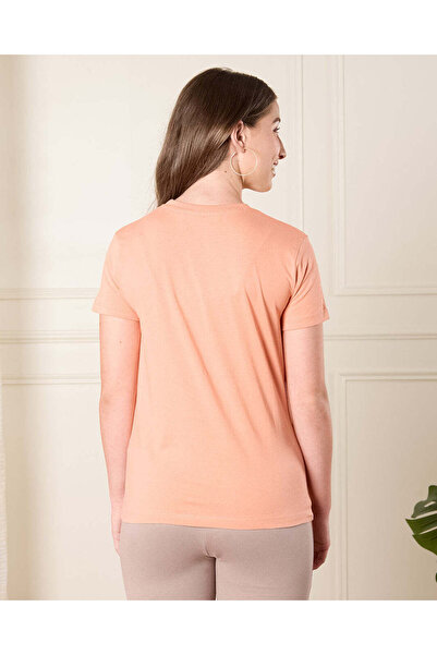 REDTAG Senior Girls Orange Printed T-Shirt