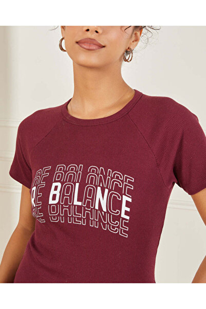 REDTAG Women Burgundy Printed Active T Shirt