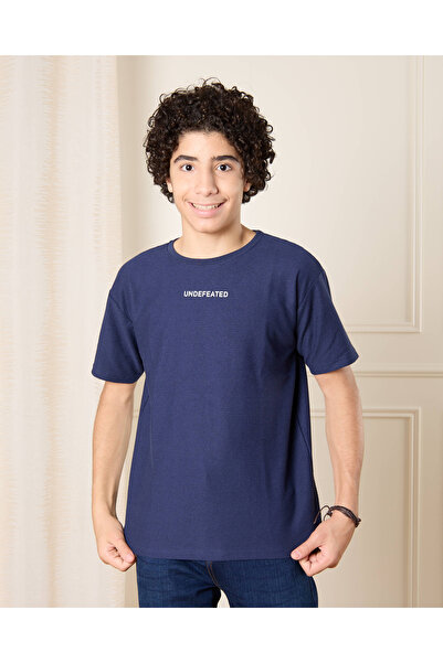 REDTAG تي شيرت عثماني أزرق داكن للأولاد الكبار