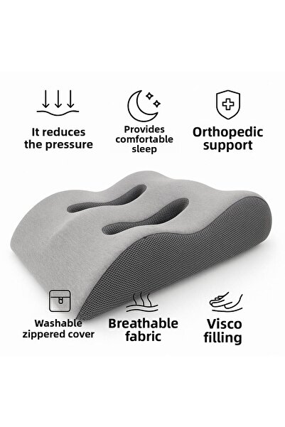 SANALTİCARETİM Visco Leg Support and Pillow |   Ergonomic Orthopedic Elevating Foot Knee Calf Support Cushion