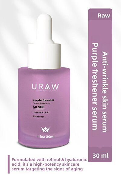 Uraw مصل Blue Fresher المضاد الصحيح للبشرة مع الريتينول وحمض الهيالورونيك