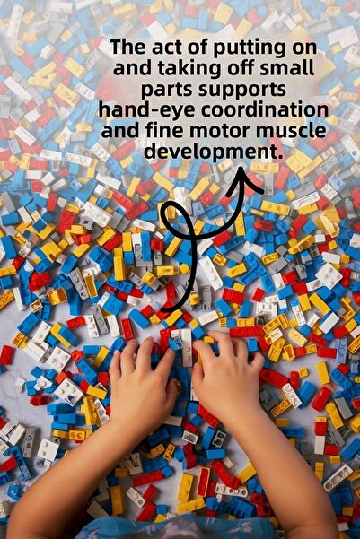 Nandy Home Educational Building Blocks with Tutorial Box 169 Pieces – Block Set for Developing Problem-Solving and Creativity