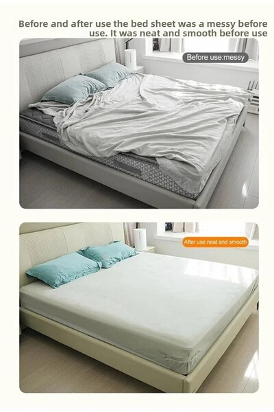 Anadolu Saray Çarşafmatik 4-Piece Sheet Holder Set Quilt Pike Duvet Cover and Sheet Fixer Clip Anti-Slip, Anti-Wrinkle