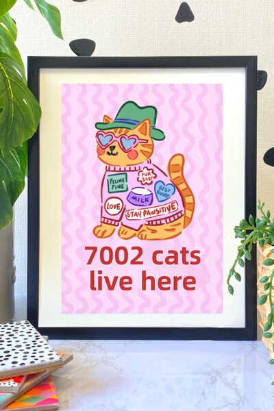 Hello Melody Design Εκτύπωση από τη συλλογή Εκτυπώσεων - Εκτύπωση «COOL CATS»...