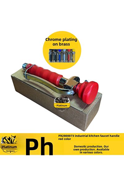 PLATİN HIRDAVAT Industrial Kitchen Faucet Handle Red Color
