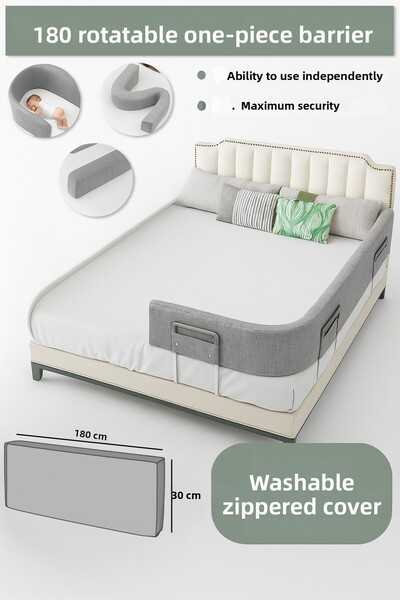 Dizanor الجيل الجديد من حاجز الأمان للسرير والسرير المحمول بطول 180 سم