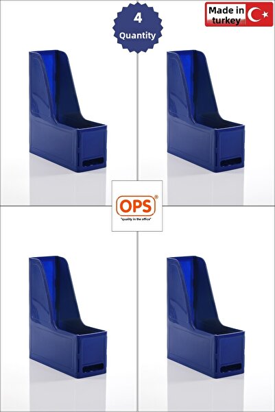Ops Mg 101 Magazine Rack Set of 4 A4 Disassembled Plastic Vertical Folder Arc...