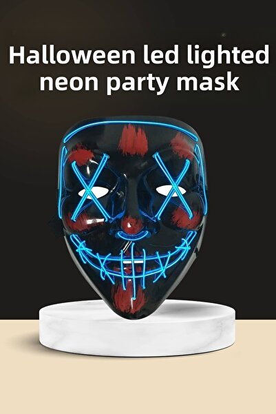 ZERO LAND Nrzsnt Light up Led Mask Party Fun Mask Hallowen (120945) Neon Mask