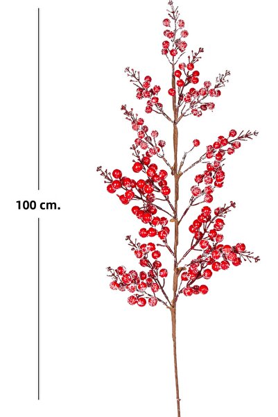 Herdekora Christmas Ornament Pike Berry Kokina Snowy Red 100 Cm.