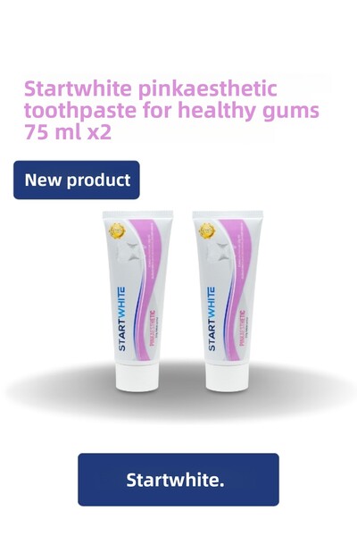 STARTWHITE Pinkaesthetic Toothpaste for Healthy Gums 75 ml X 2 Pcs
