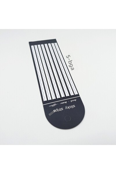sibga tasarım Premium Purple Striped Long Strip Transparent Post-It Post-It Note. Bookmark 160 Sheets