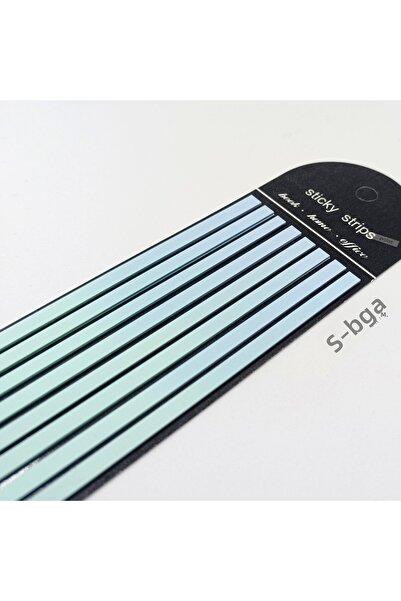 sibga tasarım Premium Marbled Colored Long Strip Transparent Post-It Note Post-It Note Post It. Bookmark 160 Sheets