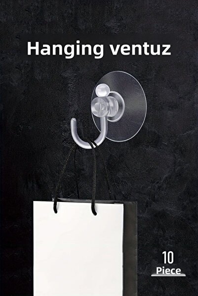 TOPALAKTİCARET 10 τεμάχια βεντούζες με κρεμάστρα, βεντούζες μεγάλου μεγέθους ...