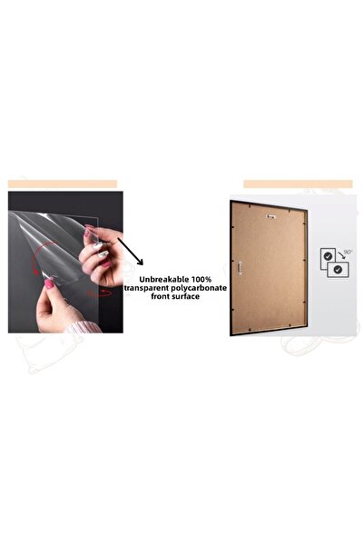 Mitra Clock 50X70 Frame Photo Frame Puzzle Frame Jersey Frame (No Glass, Pvc Available)