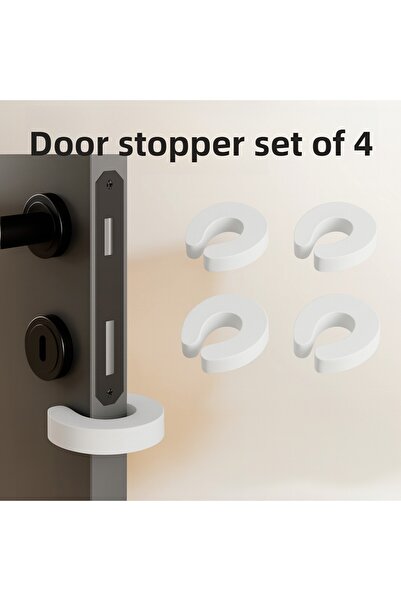 ANI OFİS KIRTASİYE A K Door Anti-Smash Set of 4 – Baby Safety Foam Door Stopper, Finger Protector, Door Protection