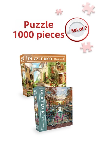 Neverland قطعتان من ألغاز 1000 قطعة - الشارع القديم وأمستردام