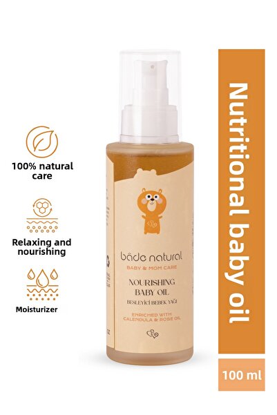 Bade Natural زيت تدليك للأطفال مغذي ومريح طبيعي 100% 100 مل