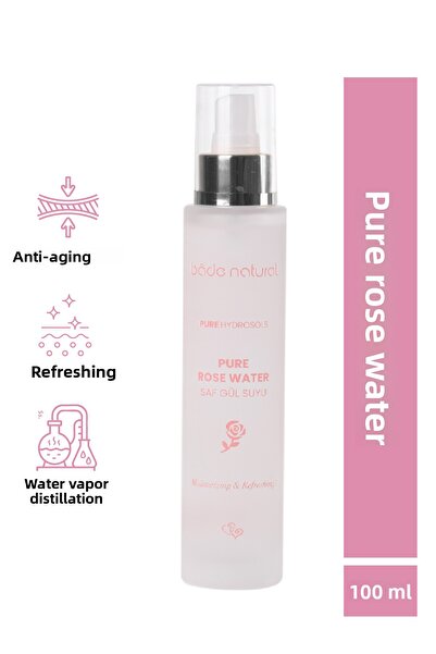 Bade Natural Rose Water Pore Tightening Brightening and Purifying Tonic 100% ...