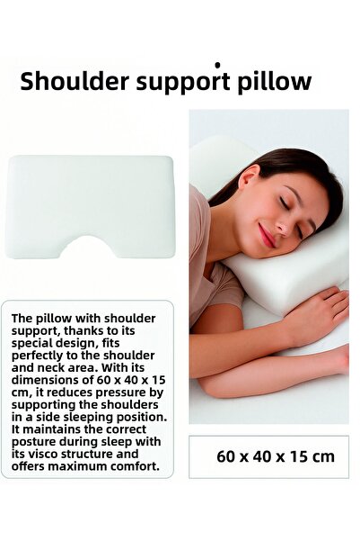 YARENWOOD Visco Pillow with Shoulder Support 40X60X15, Comfortable Pillow,