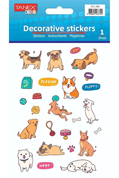 Tanex ملصق كلب لطيف مطلي بالطلاء STL-108