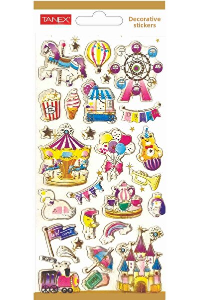 Tanex ملصق زخرفي-18 ملصق منتفخ TNX-5017