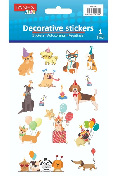 Tanex ملصق كلب لطيف مطلي بالطلاء STL-110