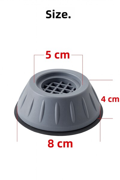 Vwear Pachet de 8 picioare pentru electrocasnice albe - mașină de spălat vase, frigider, ridicare și anulare a zgomotului de vibrații