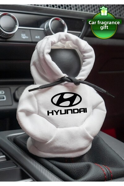 Freeyez Hyundai Logo White Gear Shift Hoodie Car Gear Shift Outfit Shifter Fl...