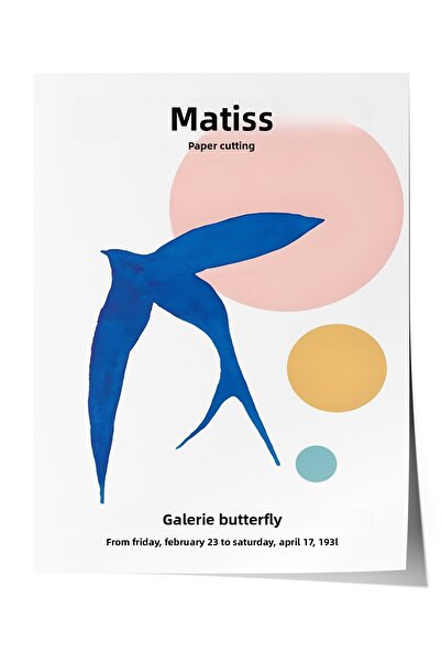 Zestia Poster fără ramă, Figură de pasăre zburătoare – Galeria Matisse, Poste...