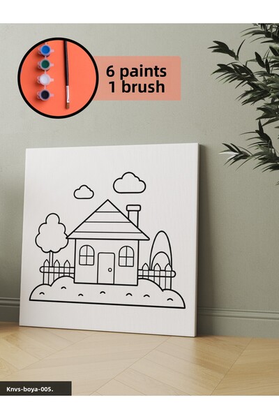 CeSht Canvas Painting Set Includes Brush and Paint