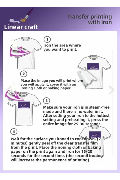 LİNEART Coral Pattern N: 1 Fabric Transfer Paper 20*20