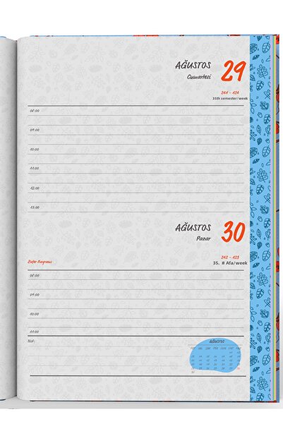 denden 2026 Agenda Leaves Blue