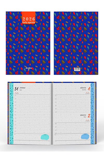 denden 2026 Agenda Frunze Albastru