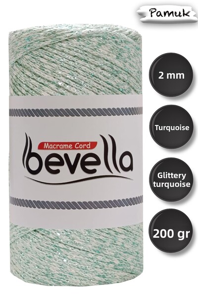 Bevella Macrame Cord Snur de macrame argintiu burgundă ultra lucios de 2 mm 2...