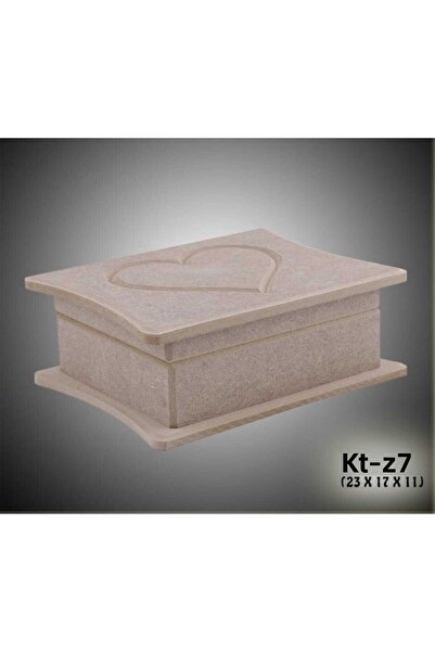 SEKAY AHŞAP صندوق مجوهرات مطرز على شكل قلب خشبي قابل للطي - مكياج - إكسسوارات...