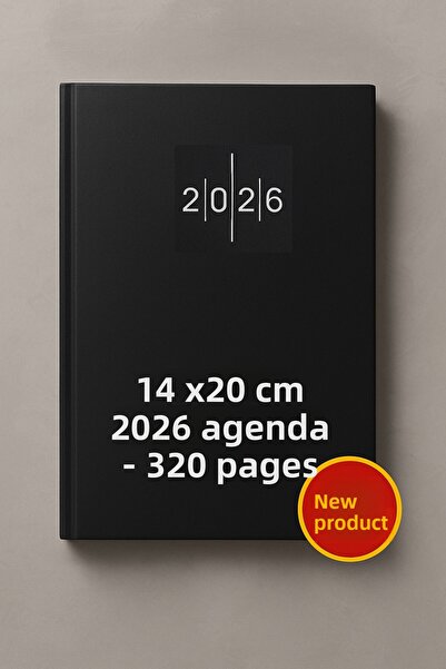 KarmaOfis Дневник с кожена корица в цвят бордо, 14×20 см – 320 страници, ежедневник, за офис и училище
