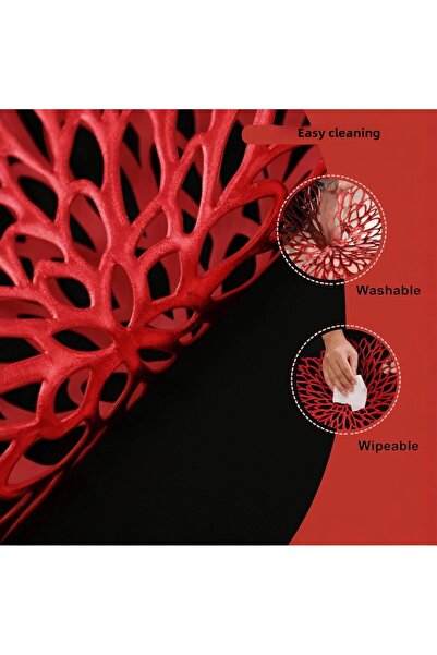 Yenigeldi 1 Piece Floral Non-Slip Placemat Floral Pattern Washable Vinyl