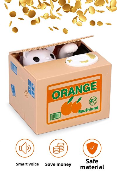 SEYFİKİRTASİYE Talking Thief Cat Piggy Bank - Money Collecting Smart Toy