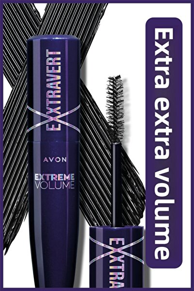 AVON ماسكارا إكسترا فولوم من إكستراڤيرت - الأسود الأسود الأسود